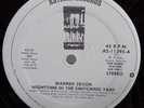 WARREN ZEVON Nighttime In The Switching Yard ASYLUM DJ PROMO Jackson Browne 12