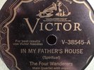 THE FOUR WANDERERS VICTOR 38545 BLUES 78 RPM E