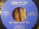 THE BROTHERLY FIVE come fly with me losing my girl 45 RARE DEEP MODERN SOUL