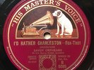 SAVOY ORPHEANS - I’D RATHER CHARLESTON’ HMV B5085 FILM STAR ESTELLE BRODY VOCAL