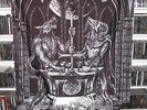 SATANIC WARMASTER ARCHGOAT Split SILVER LP + BANNER LTD Goatmoon Beherit Behexen