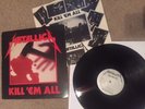 METALLICA kill em all ORIG MEGAFORCE w/lyric sleeve MRI O69 PLAY GRADED EXC