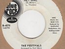Festivals - Hey Girl / Checkin Out - Blue Rock Demo B-4076 - Northern Soul Cross