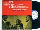 THREE SOUNDS: BOTTOMS UP  blue note LP / gene harris WEST 63rd MONO DG RVG EAR