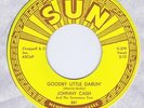 Johnny Cash 45 Goodby Little Darlin' / You Tell Me NM 1959 TCS # 22 Sun 331