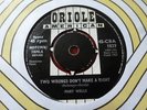 MARY WELLS LAUGHING BOY   1963 ORIOLE 45-CBA 1829 VERY  NICE VERY RARE