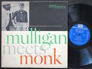 THELONIOUS MONK Meets GERRY MULLIGAN LP RIVERSIDE RLP 12-247 Orig US '57 DG MONO