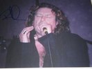ROBERT PLANT -  SIGNED LIVE PHOTOGRAPH LED ZEPPELIN