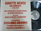 GINETTE NEVEU - SCHMIDT-ISSERSTEDT / BRAHMS violin concerto / STIL