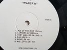 WARSAW J.D. RZM PRODUCTIONS LP ORIGINAL  1ST PRESSING JOY DIVISION