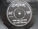 The Everly Brothers -Be Bop A Lula/ When will I be loved -Rare INDIA 45 RPM
