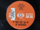 The Adventurers Rock and Roll Uprising - My Mama Done Tole Me 45 RPM Record