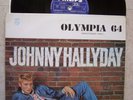 5johnny hallyday rare et original olympia 64 label bleu sans rabats imp spp