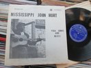 MISSISSIPPI JOHN HURT lp Folk Songs & Blues PLP 13157