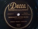 78-  DECCA record Mississippi Blues, Charlie Peanut Faircloth 46271