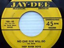 DEEP RIVER BOYS doowop JAY-DEE vg+ 45 NO ONE ELSE WILL DO b/w THRUTHFULLY WS218