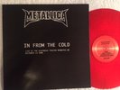 METALLICA in from the cold LP RED VINYL live in winnipeg 1986 RARE VINYL EXC/EX