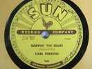 Carl Perkins-Boppin the Blues/All Mama's Children-Sun 243 78 Vg++ 1956