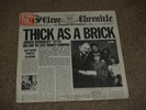 JETHRO TULL - Thick As A Brick   VINYL LP WHITE I NEWSPAPER JACKET(PORKY,PECKO)