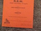 R.E.M. FAN CLUB SINGLE 1990 MEMBERSHIP PACK