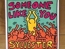 KEITH HARING VINYLE COVER ART - SYLVESTER. SOME ONE LIKE YOU - 1986 - ORIGINAL
