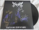 MAYHEM DE MYSTERIIS DOM SATHANAS VINYL LP SIGNED AUTOGRAPHED RARE
