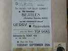 BEATLES flyer in scrapbook. ( RARE)