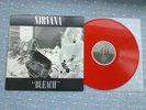 Nirvana record - Bleach Red waterfront with back /  silver sleeve version.