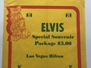 ELVIS PRESLEY- AWESOME AND RARE HILTON OPENING NIGHT SOUVENIR BAG