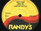Horace Andy, Earl Flute - Don't Think About Me UK Randy's 7