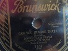LOVIN' SAM THEARD FROM ALBAM BRUSWICK 7167 BLUES 78 RPM E+/E-