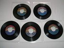 KISS (5)  45 RECORDS  GET AWAY  SHOUT IT OUT LOUD  KISSIN TIME  BLUE LABEL  RARE