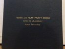 c 78 RPM Leadbelly Asch album 341 Work and Play Party Songs