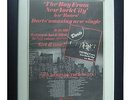 DARTS+Boy From New York+POSTER+AD+RARE ORIGINAL 1978+FRAMED+EXPRESS GLOBAL SHIP
