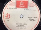 THE BEATLES CHILE RARE ORIGINAL ODEON WHITE LABELS SINGLE 1965 M-