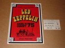 Led Zeppelin 1975 Earls Court Concert Programme + Ticket