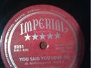 78- imperial records- fats domino- rose mary, you said you love me