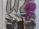 U2 THE UNFORGETTABLE FIRE 1985's SET 5 Australia BADGES & CARD