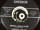 Hardrock And The Rhythm Rockers 45 Great Rockabilly Whoo  I Mean Whee  Mint-
