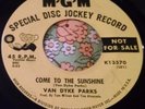 Rare '66 Psych Pop Promo 45 Van Dyke Parks Come to the Sunshine MGM EX HEAR