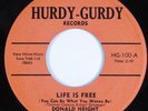 Funk 45 DONALD HEIGHT Life Is Free HURDY-GURDY HEAR