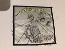 Super Rare Square Metallica White And Justice For All Patch