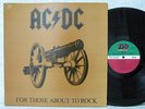 AC/DC FOR THOSE ABOUT TO ROCK EDIT 8TRACK 1982 LP PICTURE & LYRIC W/IN NM Promo