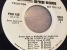 Mothers Of invention Weasels ripped Promo 45 Zappa Radio Spots VG+ Oop PRO 420