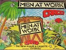 MEN AT WORK SUPERB UK RECORD COMPANY PROMO POSTER FOR THE ALBUM 