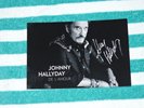 Photo Publicitaire Dédicacée Autograph Johnny Hallyday