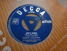 DICKIE VALENTINE THE FINGER OF SUSPICION 1954 DECCA TRI 45-F10394  RARE EX
