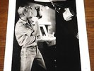 DAVID BOWIE ORIGINAL LET'S DANCE PERIOD PHOTO W/ REAR PRESS STAMP CREDIT
