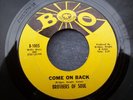 1968 NORTHERN SOUL--BROTHERS OF SOUL--COME ON BACK--BOO 1005