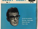 BUDDY HOLLY NO.1 (Brunswick OE 9456) Red Label Round Centre (EX/VG+) Rare UK EP